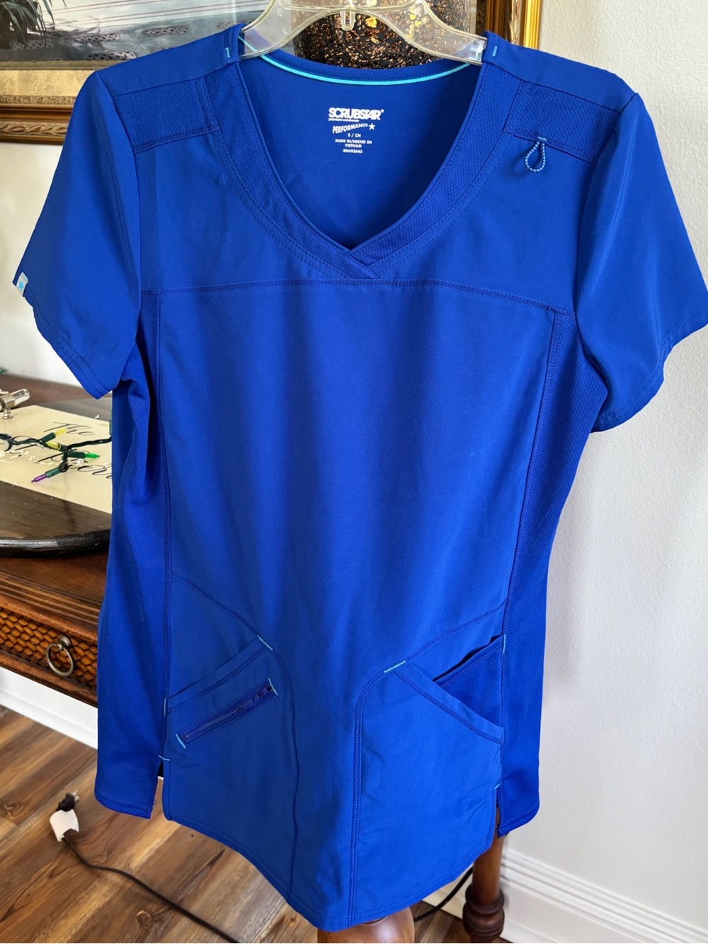 Scrubstar Women's V-Neck Scrub Top - Royal Blue